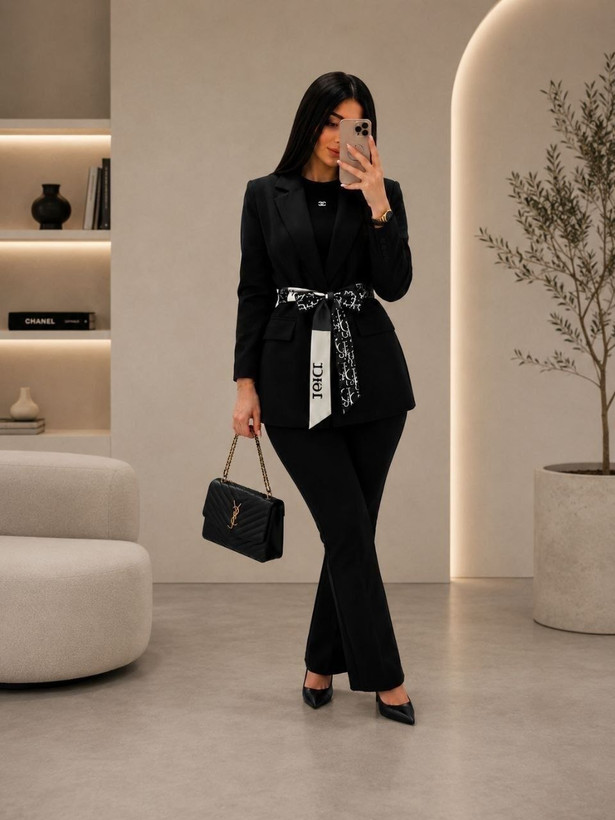 کت دیور dior همراه با کمربند
